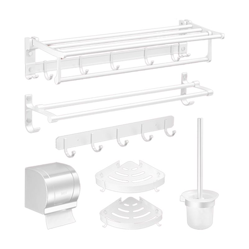 Avtoit | Modern Bathroom Accessories Hardware Set White Metal Bathroom Accessories Kit