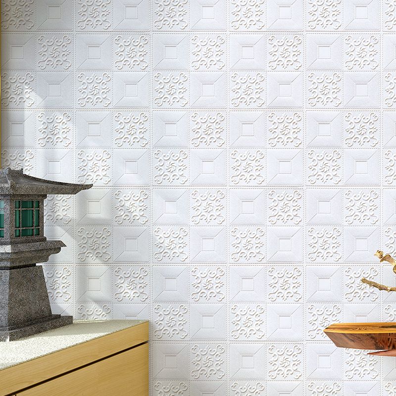 Avtoit | Modern Wall Panel Peel and Stick Texture Effect Design Square Wall Panel