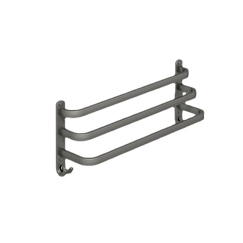 Avtoit | 2-piece modern bathroom accessory set made of aluminum matte gray towel bar