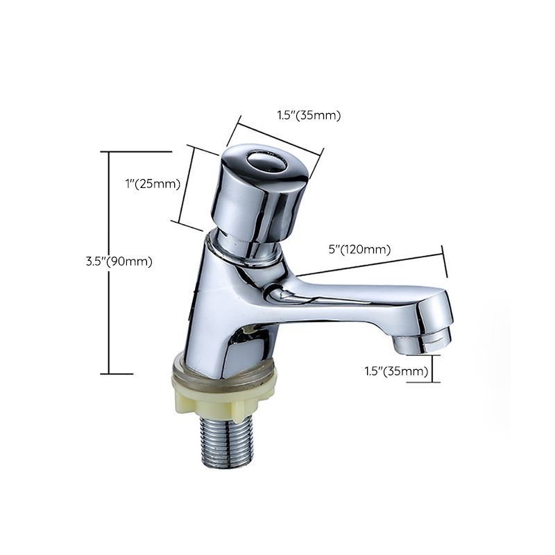 Avtoit | Modern sink faucet with brass knob handle, low arc, washbasin faucet