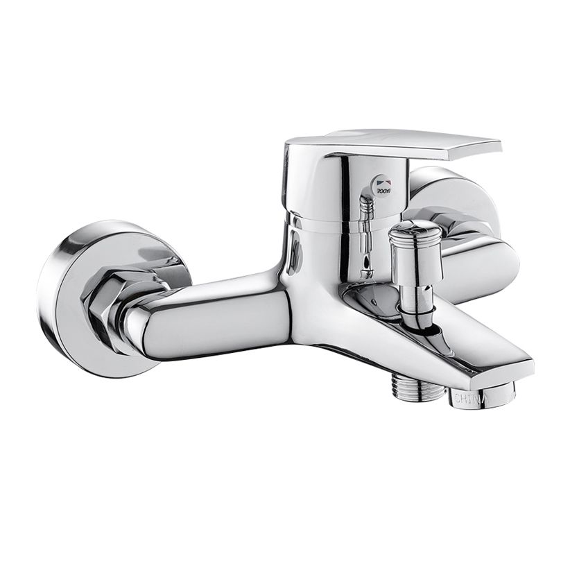 Avtoit | Contemporary Wall-Mounted Bathroom Faucet Lever Handles 2-Hole Faucet Brass Faucet
