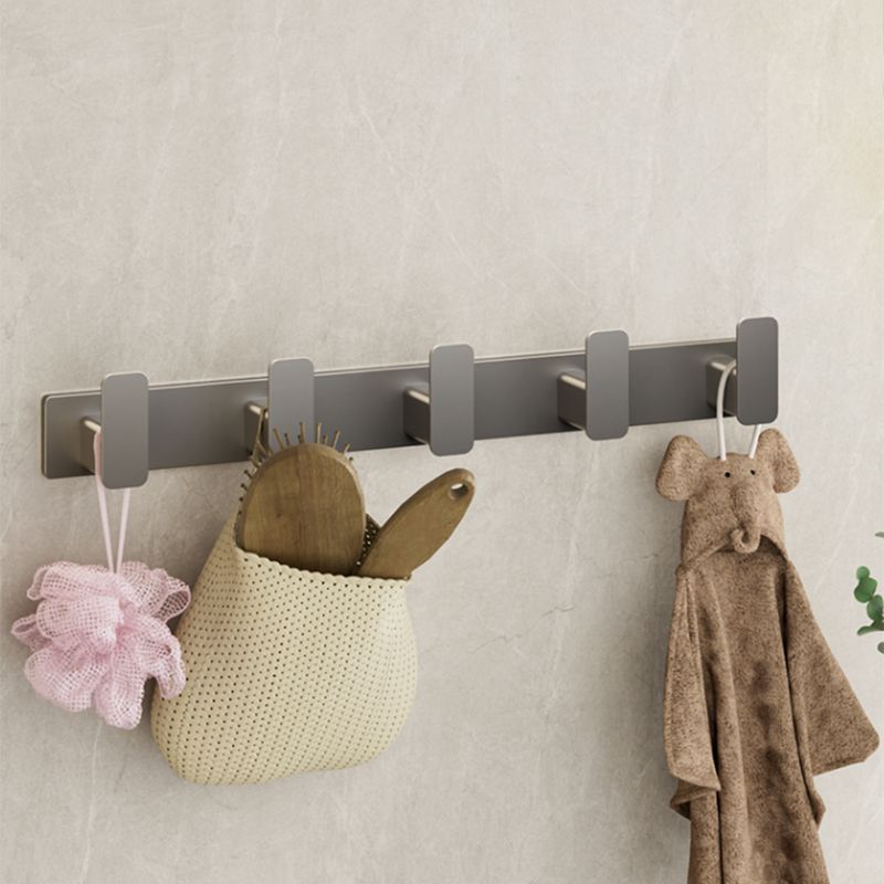 Avtoit | Modern Gray Bathroom Accessory Set Bathroom Shelf Towel Bar Bathroom Accessory Set