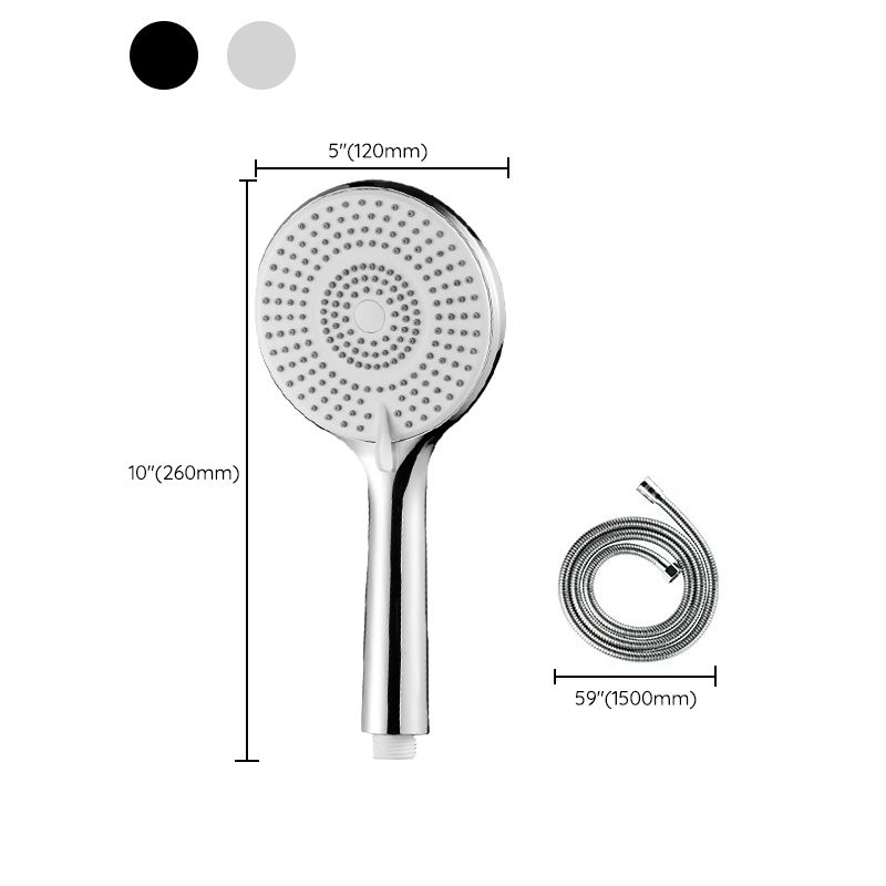 Avtoit | Round Shower Head Plastic Handheld Shower with Adjustable Spray Pattern