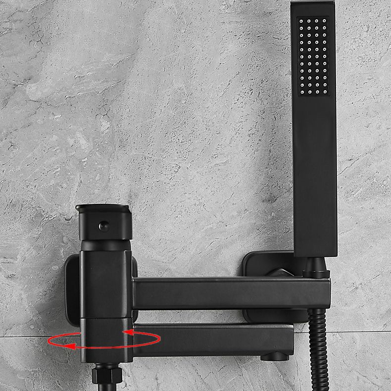 Avtoit | Wall-mounted metal bathtub faucet low arc swivel bathroom faucet
