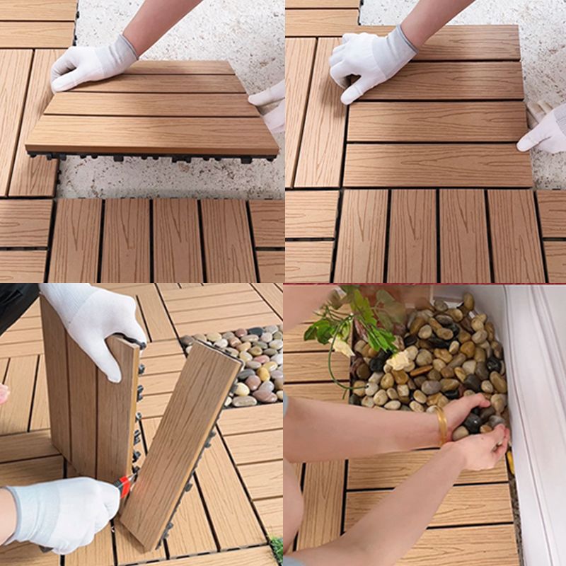 Avtoit | Corrosion-resistant Wood Floor Modern Style Square Outdoor Wood Floor