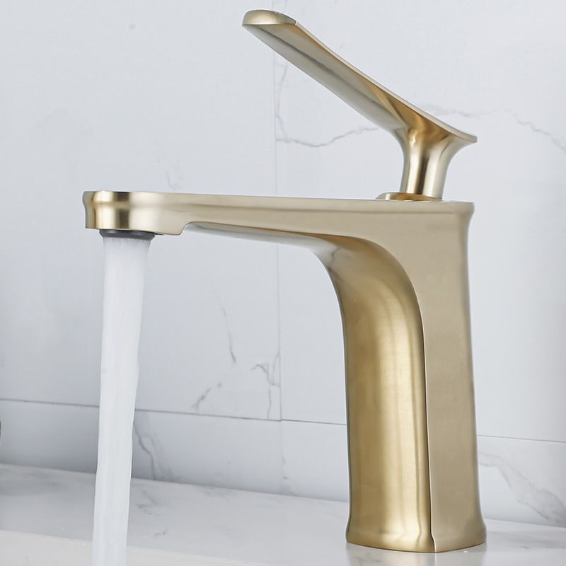 Avtoit | 1 Handle Solid Copper Bathroom Sink Faucet Nordic Modern Vanity Faucet with Drain