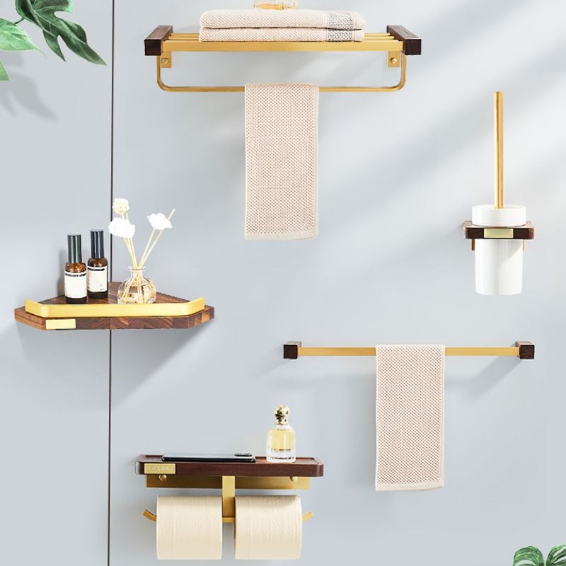 Avtoit | Modern Gold Bathroom Accessory Set Bathroom Shelf Paper Holder Bathroom Accessory Set