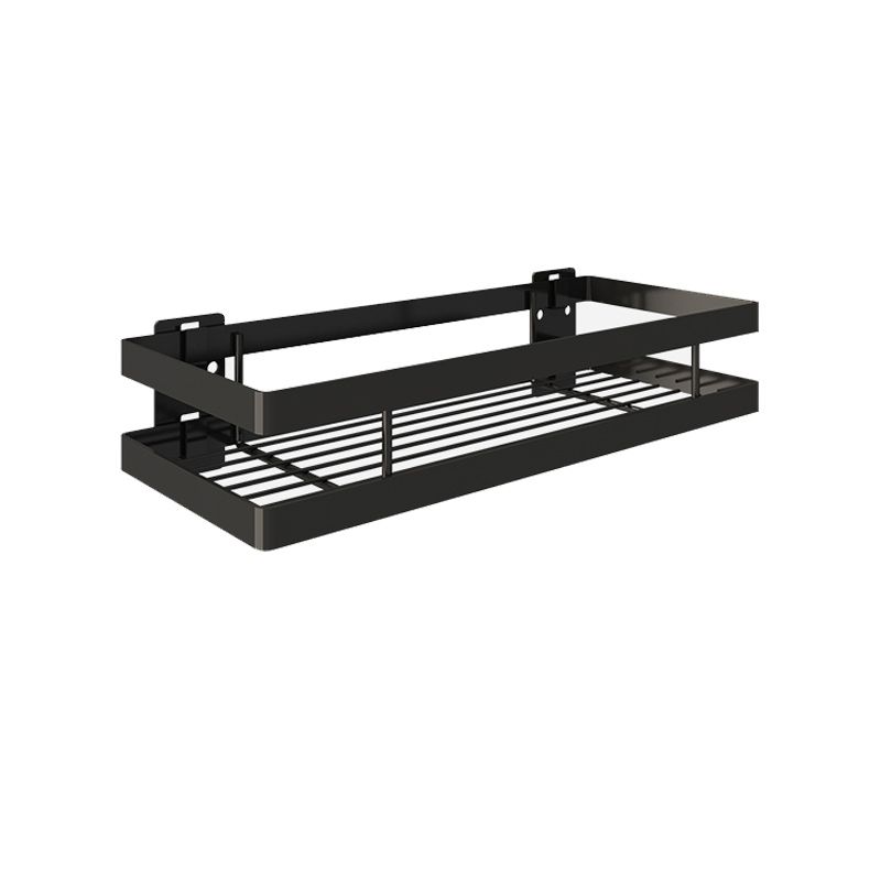 Avtoit | 2-piece bathroom shelf made of matte black metal bathroom hardware set