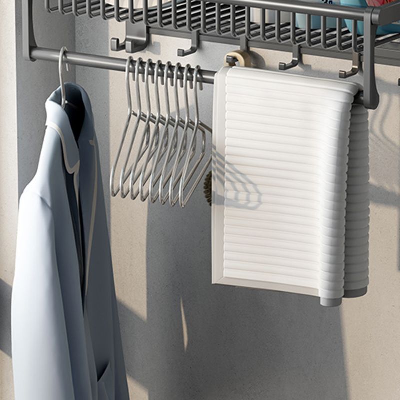 Avtoit | Modern Gray Bathroom Set Paper Holder Bathroom Shelf Bathroom Hardware Set