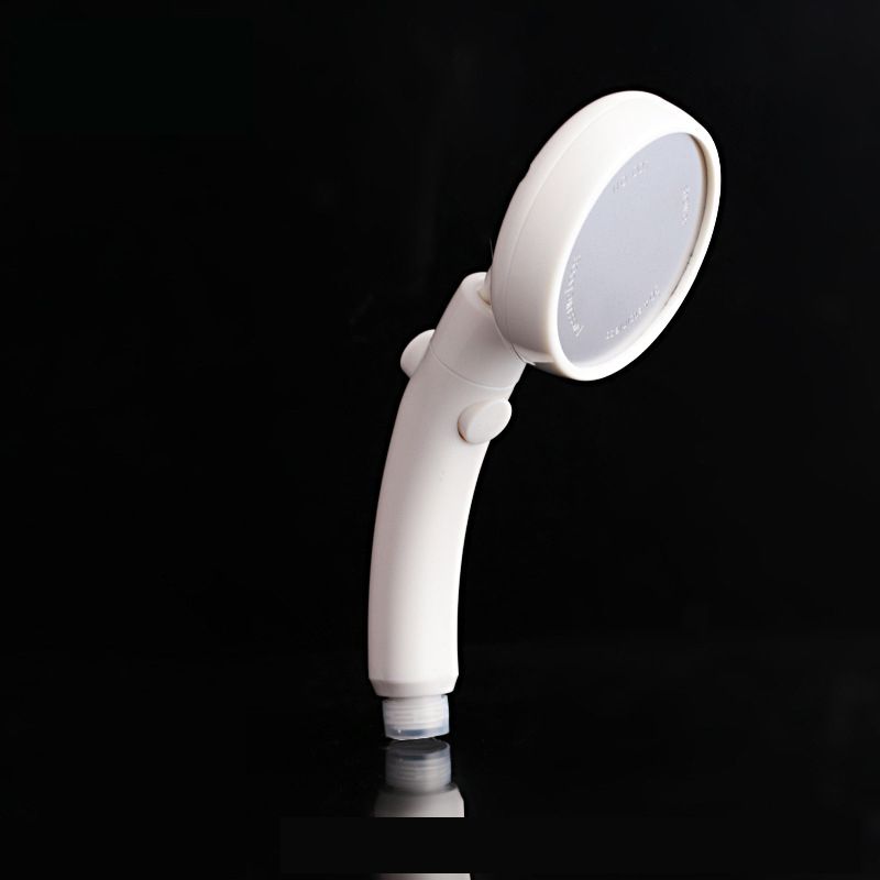 Avtoit | Plastic Handheld Showerhead White Standard Spray Round Wall-mounted Swivel Showerhead