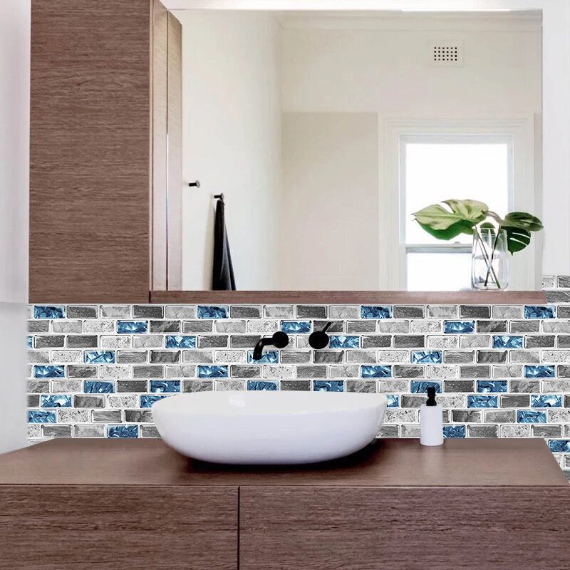 Avtoit | Peel and Stick Wall Tile Water Repellent Rectangle PVC Peel & Stick Subway Tile