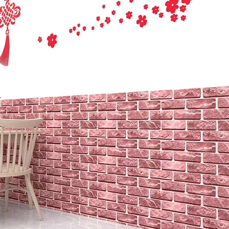 Avtoit | Industrial Wall Ceiling 3D Artificial Brick Living Room Peel and Stick Covering (5-Pack)