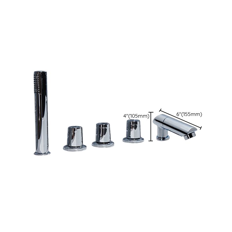 Avtoit | Contemporary Style Bathroom Faucet Metal Deck Mounted Bathroom Faucet