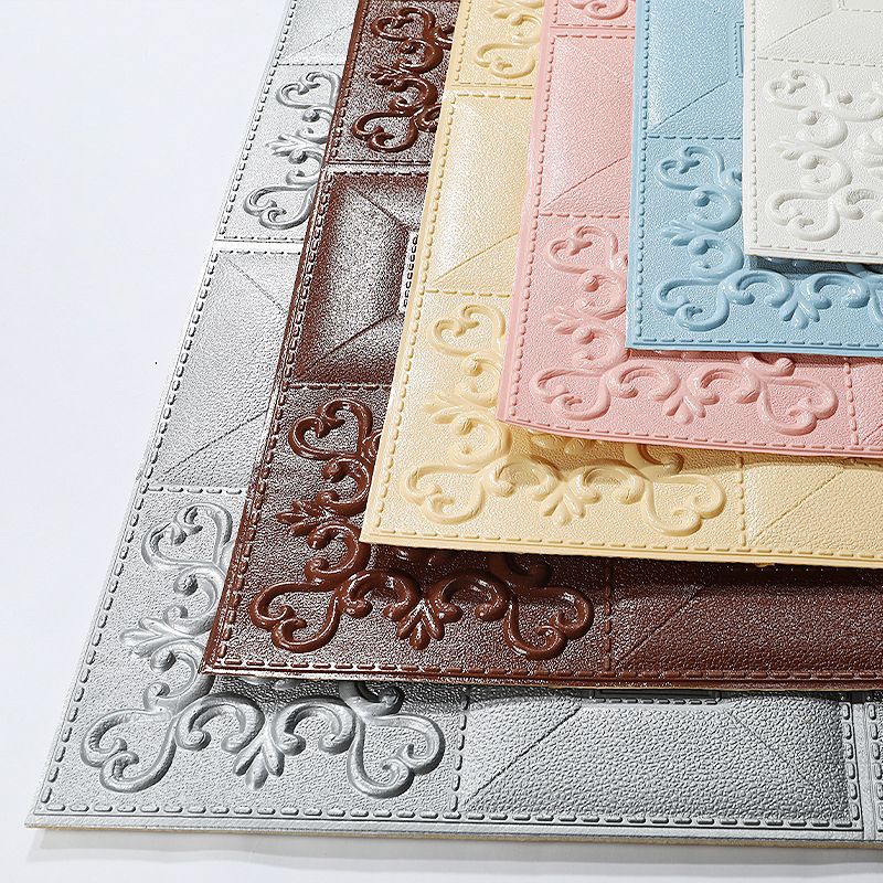 Avtoit | Modern Wall Panel Peel and Stick Texture Effect Design Square Wall Panel