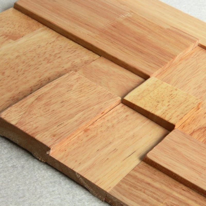 Avtoit | Mosaic Wood Wall Cladding Glue Living Room Modern Style Wood Plank