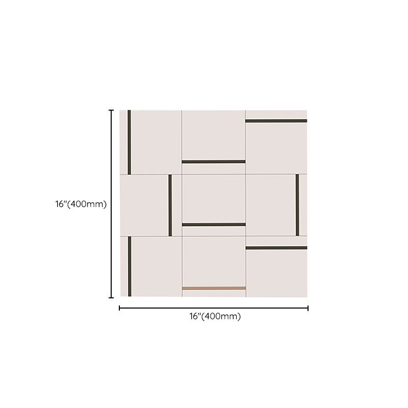 Avtoit | Square Indoor Vinyl Floor Peel and Stick Line Print Vinyl Floor