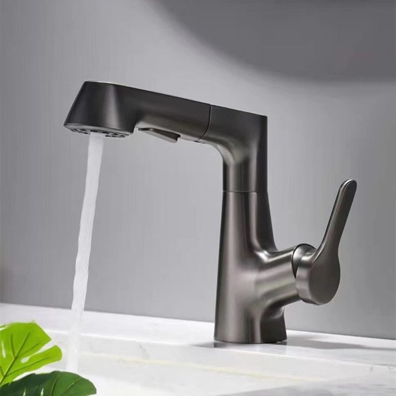 Avtoit | Centered Sink Faucet Contemporary Pull-Out Faucet with Single Handle Operation