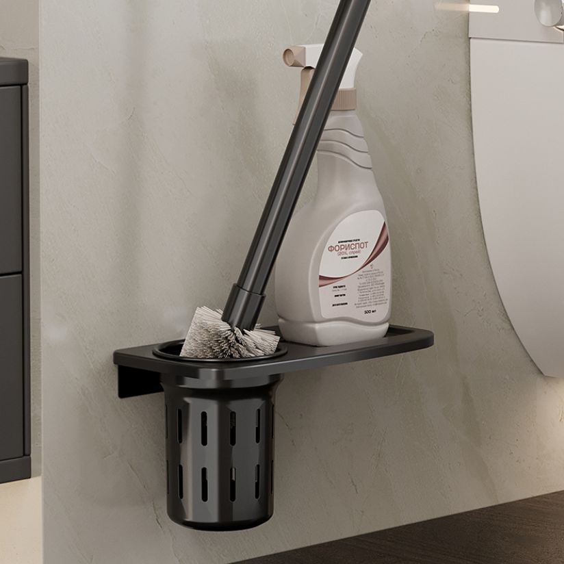 Avtoit | Modern Bathroom Accessory Set Black Bathroom Shelf Bathroom Accessory Set
