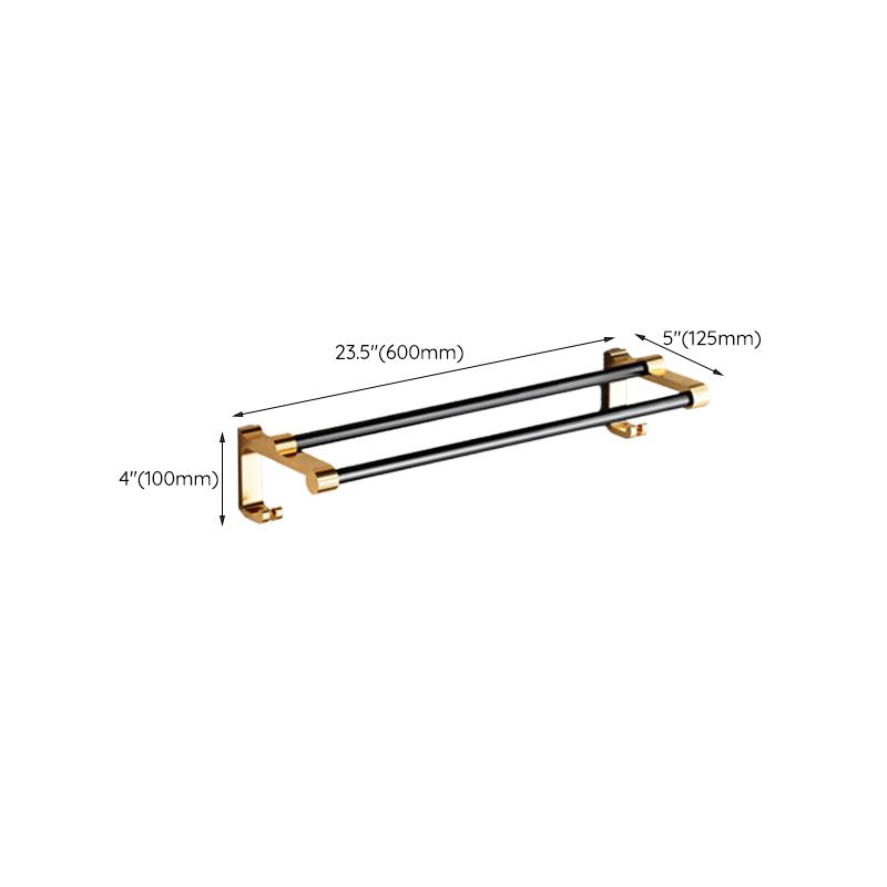 Avtoit | Modernism Bathroom Accessories Hardware Set Black & Gold Bathroom Shelf/Towel Bar