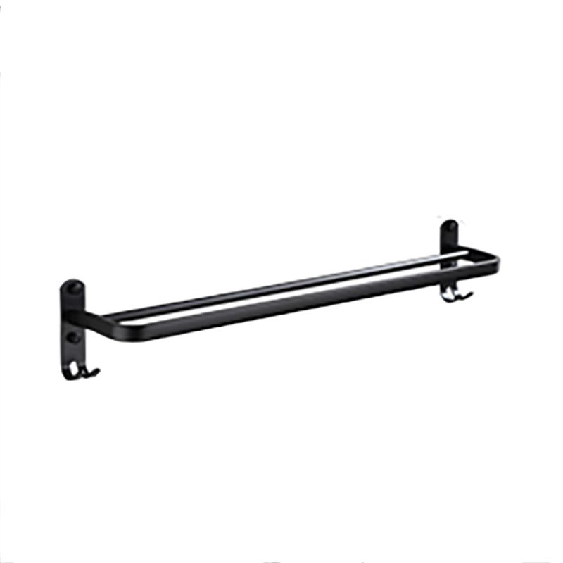 Avtoit | Contemporary Bathroom Accessory Set Black Surface Bathrobe Hook/Towel Ring Bar