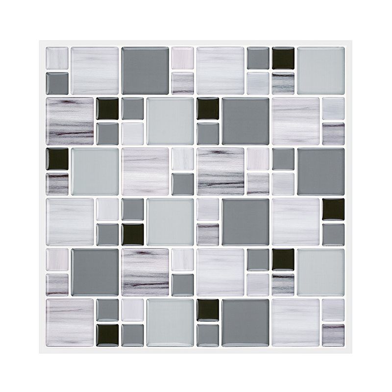 Avtoit | Wall tiles paste wallpaper Floral check pattern wallpaper tile