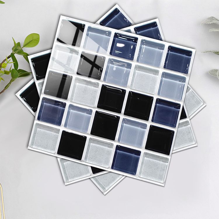 Avtoit | Square Peel and Stick Tile Grid Mosaic Tiles Interior Wallpaper