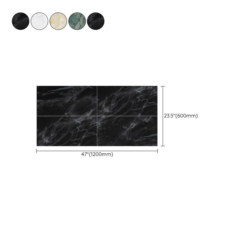 Avtoit | Peel and Stick Vinyl Floor Dark Gloss Vinyl Floor with Square Edge