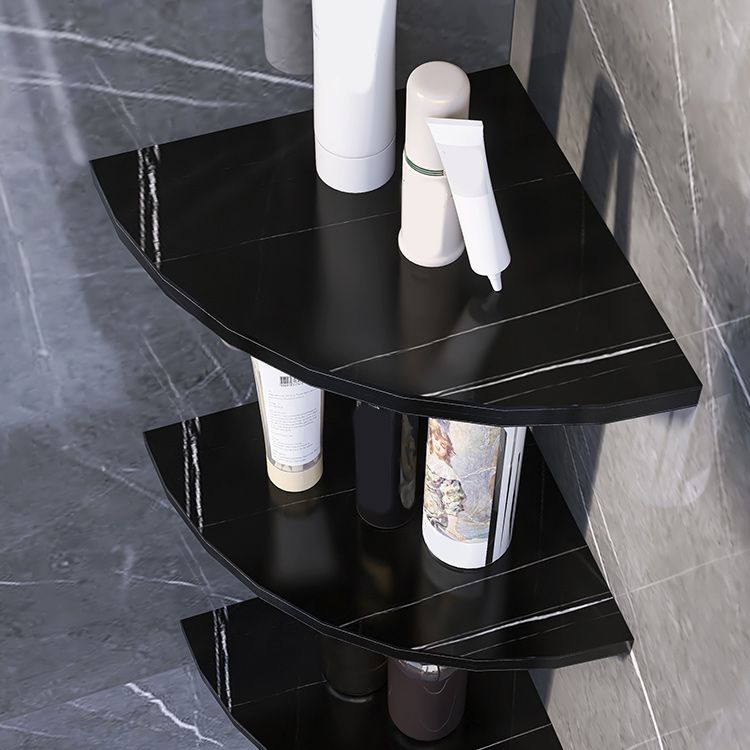 Avtoit | 3-piece modern bathroom accessory set marble and metal bathroom shelf