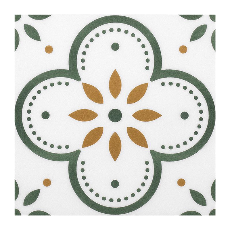 Avtoit | Peel and Stick PVC Flooring Matte Vinyl Flooring with Floral Pattern