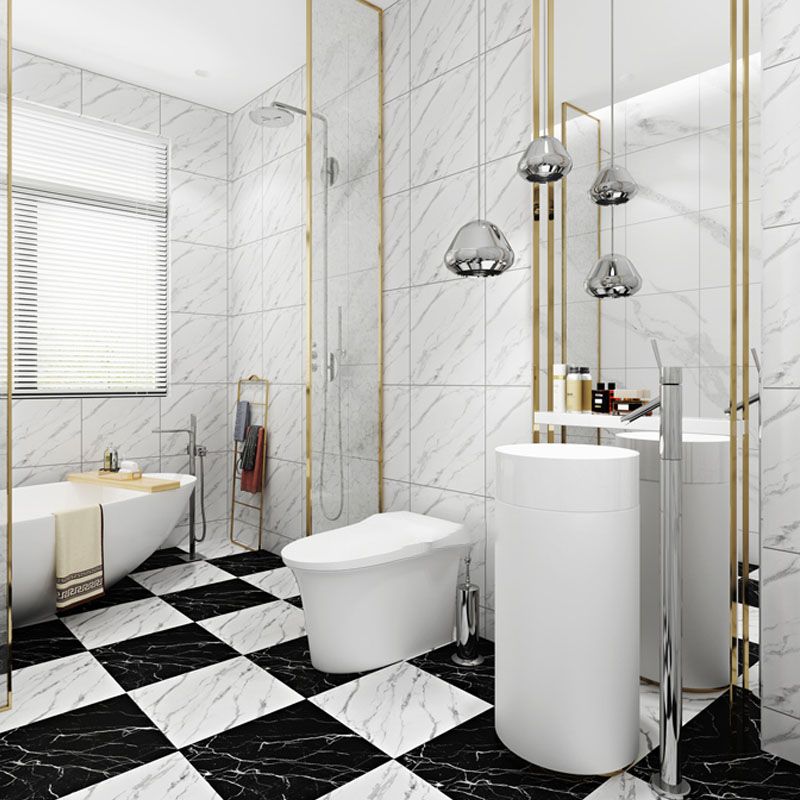 Avtoit | Modern Peel-and-Stick Tiles Plastic Single Tile Peel & Stick Mosaic Tile