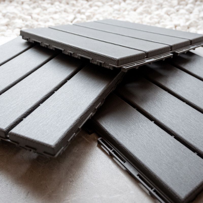Avtoit | Contemporary square wooden tile smooth brown engineered wood for patio garden