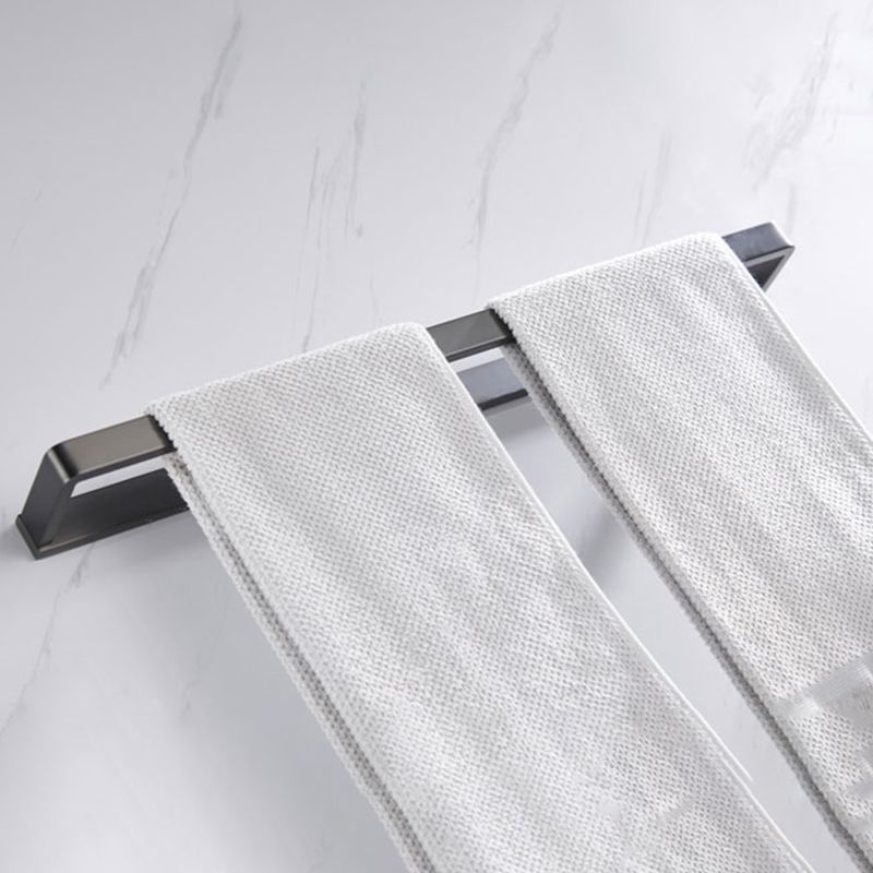 Avtoit | Gray 5-piece modern bathroom accessory set made of stainless steel