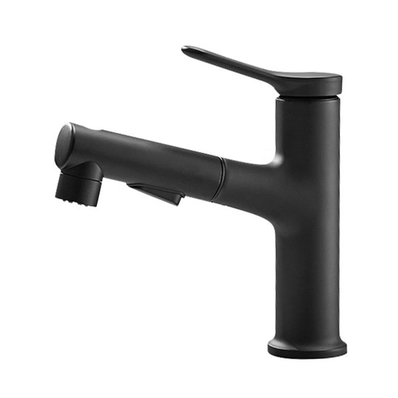 Avtoit | Modern Style Extendable Vessel Faucet Single Handle Low Arc Copper Vessel Faucet
