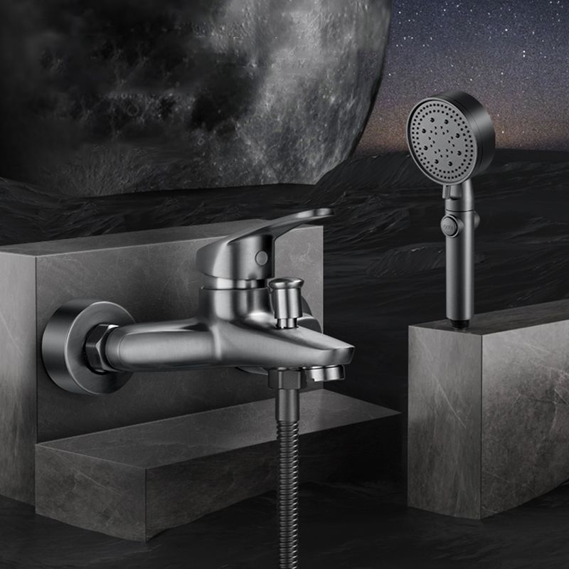 Avtoit | Bathtub filler wall mount hand shower single lever handle 2 holes low arc bathtub faucet with hose