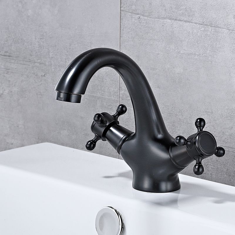 Avtoit | Bathroom Accessories Faucet Double Cross Handle Low Arc Industrial Sink Faucet