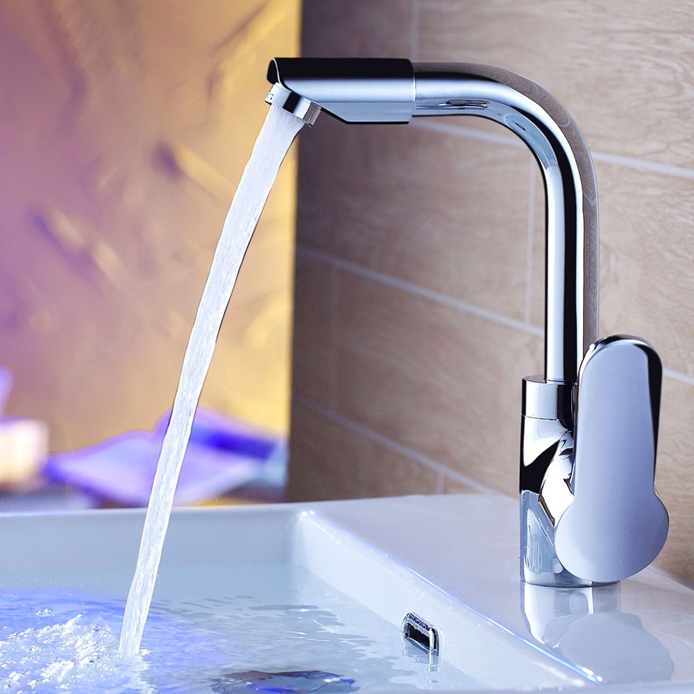 Avtoit | Modern Bathroom Faucet Brass Lever Handle Washroom Bathtub Faucet