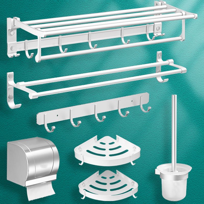 Avtoit | Modern Bathroom Accessories Hardware Set White Metal Bathroom Accessories Kit
