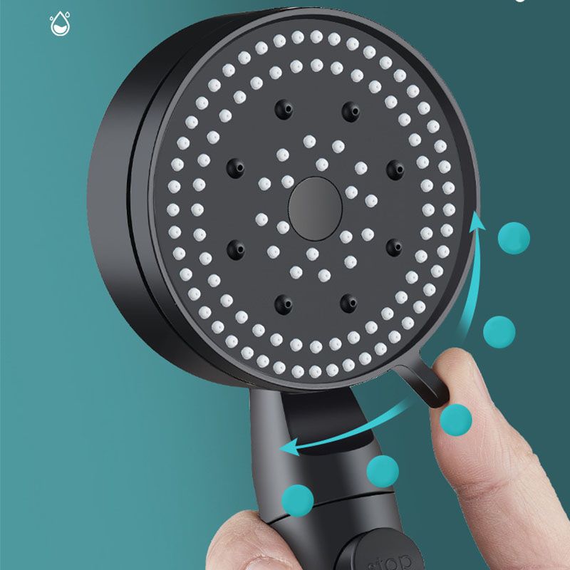 Avtoit | Metal Black Shower Head Self-Cleaning Standard Round Hand Shower