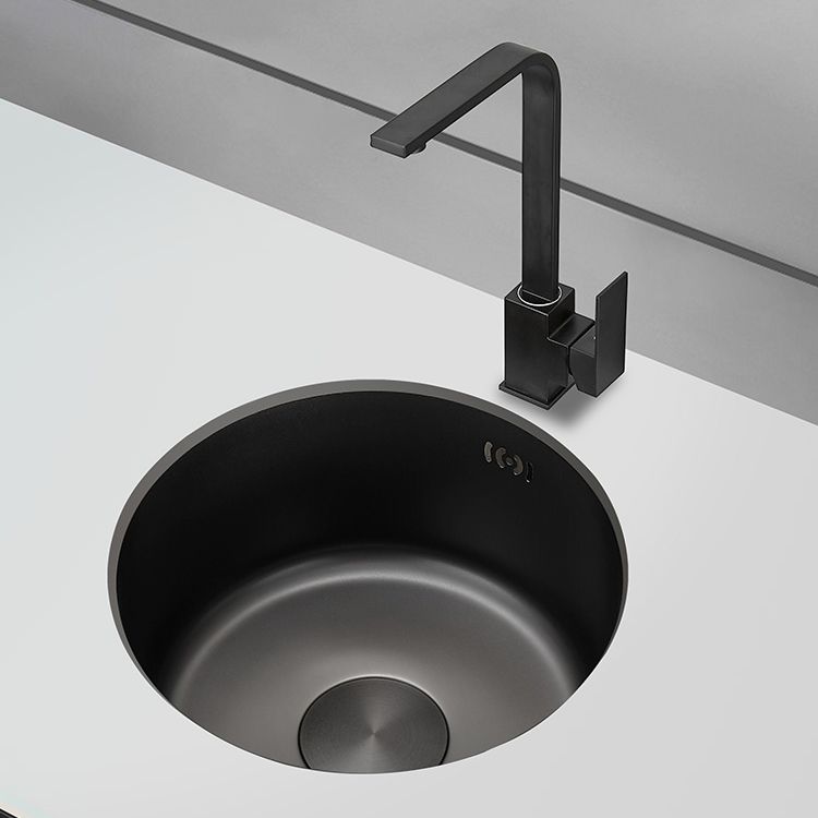 Avtoit | Kitchen Sink Round Single Bowl Color and Scratch Resistant Under-mounted Stainless Steel Kitchen Sink