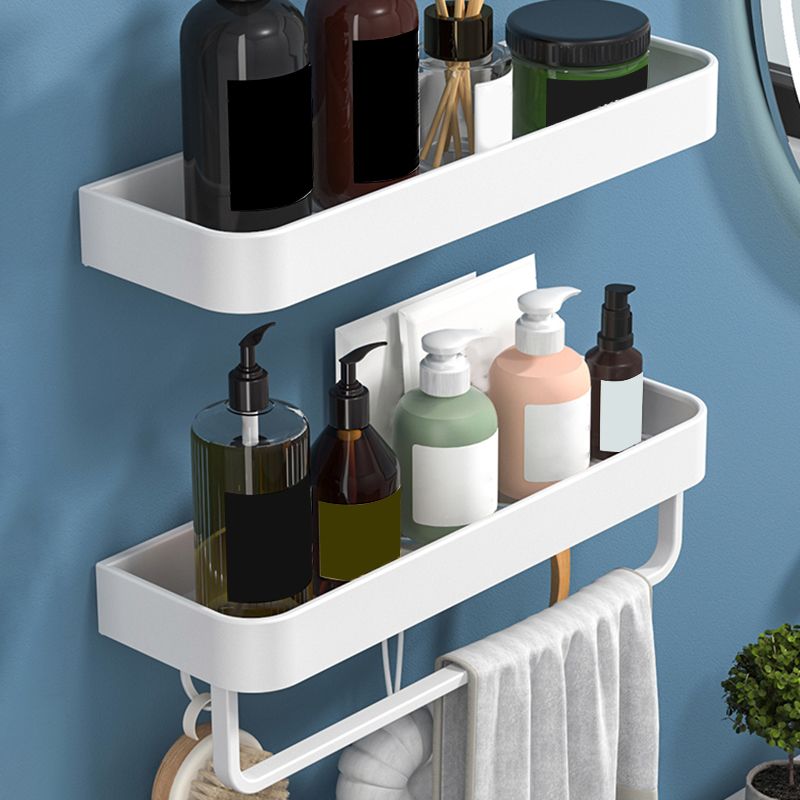 Avtoit | White 2-piece Bathroom Hardware Modern Bathroom Accessories Set, Bathroom Shelf