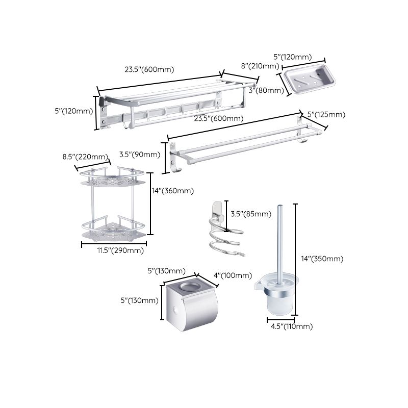 Avtoit | Contemporary Bathroom Accessory Hardware Set made of Metal with Soap Dish