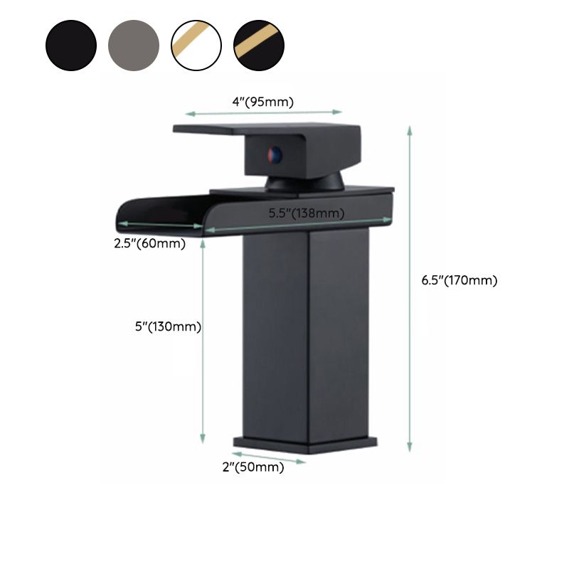 Avtoit | Basin Waterfall Outlet Single Lever Tap with LED Light