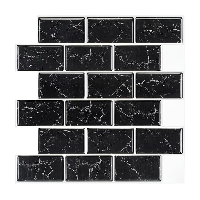 Avtoit | Pattern Matte Color Stone Peel and Stick Mosaic Tile Peel and Stick Tile Set of 2
