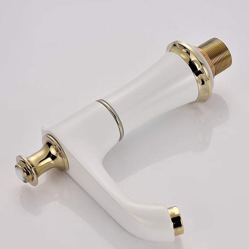 Avtoit | Glam Bathtub Faucet Trim Deck Mounted Lever Handle Swivel Spout Bathtub Faucet