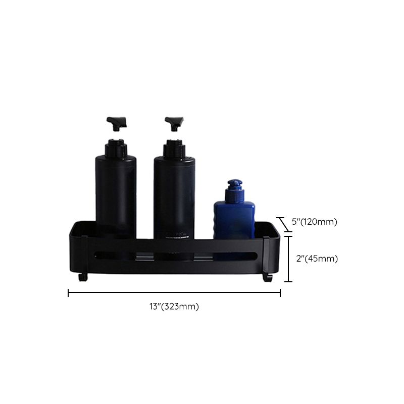 Avtoit | Contemporary Bathroom Accessory Set Black Surface Bathrobe Hook/Towel Ring Bar