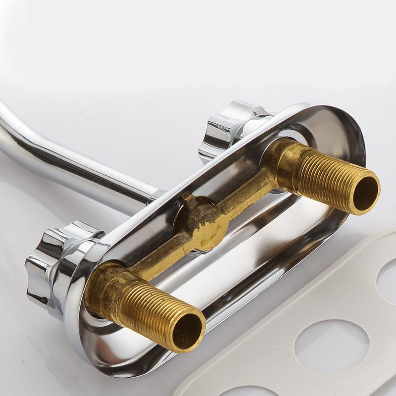 Avtoit | Circular 2-Handle Bathroom Faucet Contemporary Brass Sink Faucet
