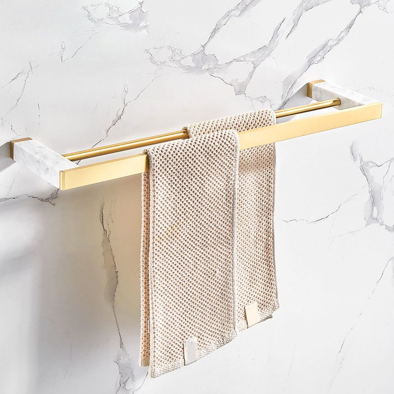 Avtoit | Marble & Brass Bathroom Accessories Set Golden Bathroom Accessories Kit