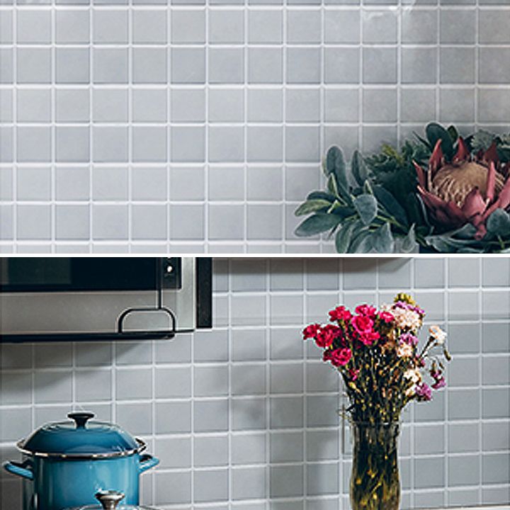 Avtoit | White Mosaic Peel & Stick Tile Waterproof Kitchen Backsplash Wallpaper