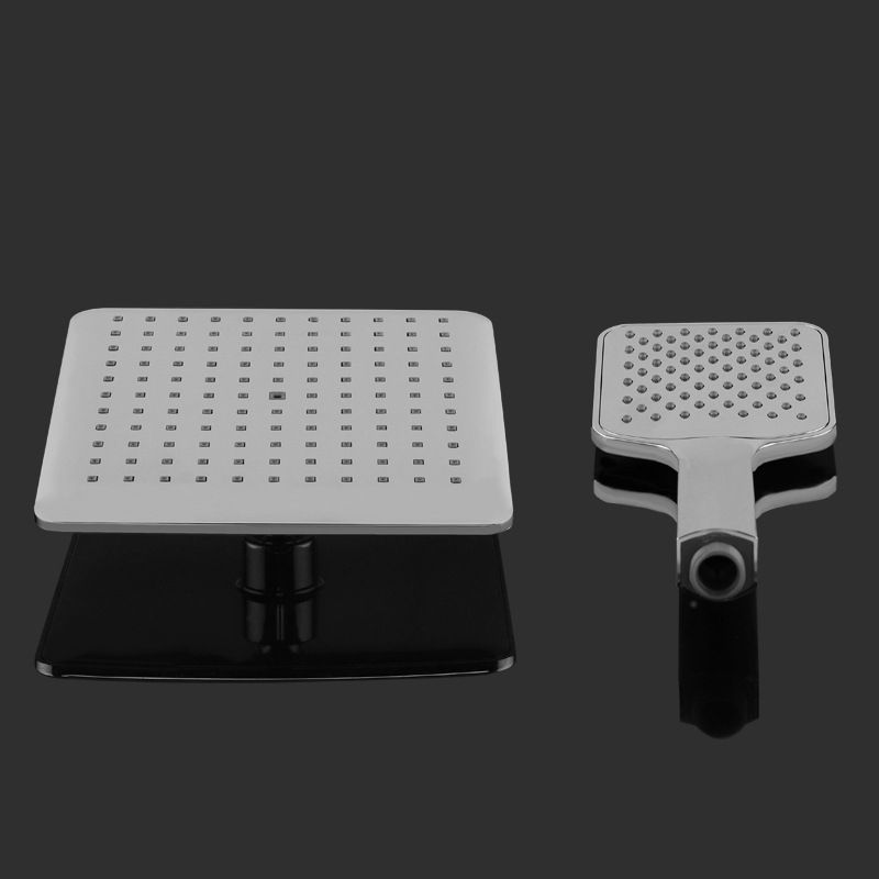 Avtoit | Chrome Square Shower Head Combination Wall Mounted and Ceiling Mounted Handheld Shower