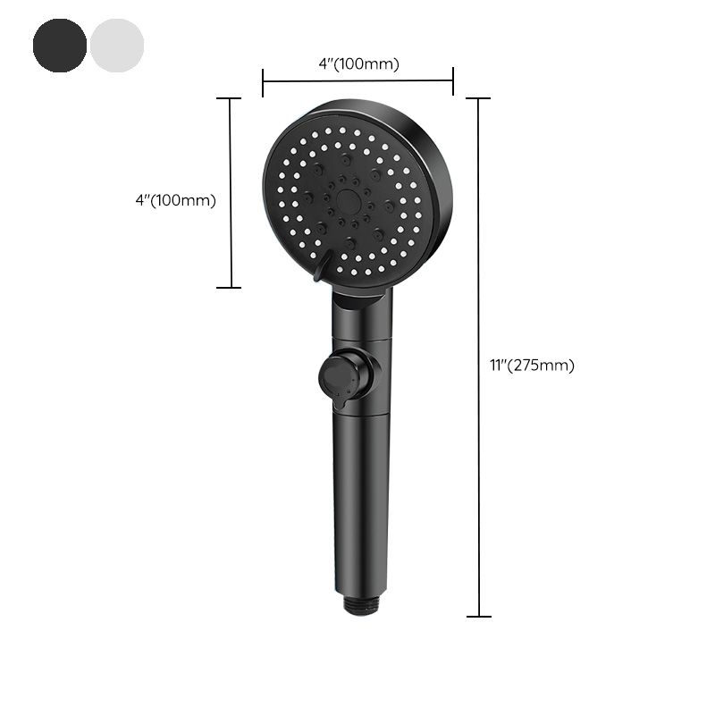 Avtoit | Round Handheld Shower Head Plastic Adjustable Spray Pattern Shower Head for Home